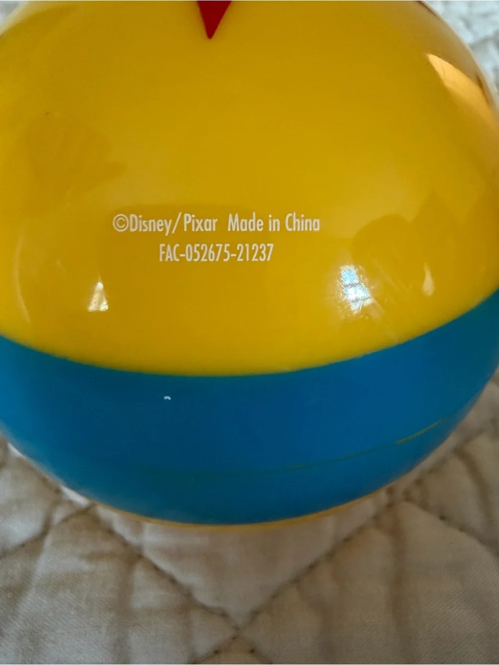 Disney Pixar Luxo Ball Toy Story 4” Yellow Red Star Blue Disney Parks